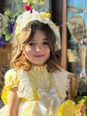 Handmade SUNNY LEMON PUFFY DRESS - Image 6